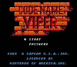 Code Name: Viper title screenshot